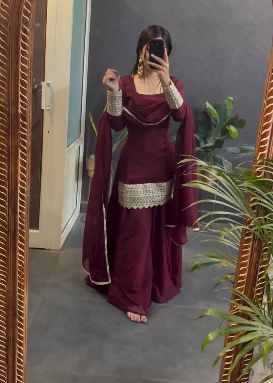 Opulent Burgundy Jewel-Tone Suit